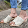 Usaflex Endigo Womens Brazilian Comfy Cushioned Leather Slides Sandals