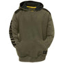 Caterpillar Mens Comfortable Versatile Logo Panel Hooded Sweat Shirt
