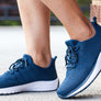 Propet Womens Tour Knit Comfortable Wide Width Lace Up Shoes