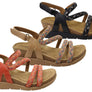 Comfortiva Silvia Womens Comfort Footbed Wide Fit Leather Sandals