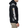 Caterpillar Mens Comfortable Versatile Logo Panel Hooded Sweat Shirt