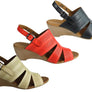 Orizonte Pinta Womens European Leather Comfortable Wedge Sandals