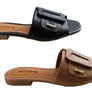 Bottero Wisconsin Womens Comfort Leather Slides Sandals Made In Brazil