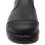 KingGee Mens Black Tradie Gusset Steel Cap Safety Boots With Scuff Cap
