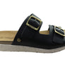 New Face Lockia Womens Comfort Leather Slides Sandals Made In Brazil