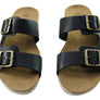 New Face Lockia Womens Comfort Leather Slides Sandals Made In Brazil