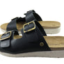 New Face Lockia Womens Comfort Leather Slides Sandals Made In Brazil