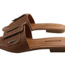 Bottero Wisconsin Womens Comfort Leather Slides Sandals Made In Brazil
