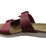 New Face Lockia Womens Comfort Leather Slides Sandals Made In Brazil