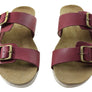 New Face Lockia Womens Comfort Leather Slides Sandals Made In Brazil