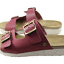New Face Lockia Womens Comfort Leather Slides Sandals Made In Brazil