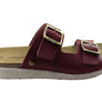 New Face Lockia Womens Comfort Leather Slides Sandals Made In Brazil