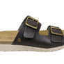 New Face Lockia Womens Comfort Leather Slides Sandals Made In Brazil