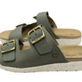 New Face Lockia Womens Comfort Leather Slides Sandals Made In Brazil