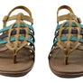 New Face Mari Womens Comfortable Leather Sandals Made In Brazil