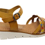 Lola Canales Lane Womens Comfortable Leather Sandals Made In Spain