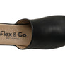 Flex & Go Host Womens Comfort Leather Slides Sandals Made In Portugal