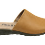 Flex & Go Host Womens Comfort Leather Slides Sandals Made In Portugal