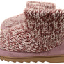 Dearfoams Womens Comfortable Whitney Knit Bootie Slippers