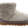 Dearfoams Womens Comfortable Whitney Knit Bootie Slippers