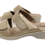 Flex & Go Banksia Womens Leather Slides Sandals Made In Portugal