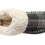 Dearfoams Womens Comfortable Nyla Felted & Plaid Moc Toe Clog Slippers