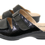 Flex & Go Banksia Womens Leather Slides Sandals Made In Portugal