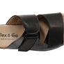 Flex & Go Banksia Womens Leather Slides Sandals Made In Portugal