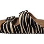 Via Paula Hilda Womens Leather Comfort Slides Sandals Made in Brazil