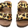 Via Paula Hilda Womens Leather Comfort Slides Sandals Made in Brazil