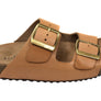 Via Paula Hilda Womens Leather Comfort Slides Sandals Made in Brazil