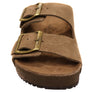 Via Paula Hilda Womens Leather Comfort Slides Sandals Made in Brazil