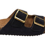 Via Paula Hilda Womens Leather Comfort Slides Sandals Made in Brazil