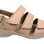 Flex & Go Renay Womens Comfortable Leather Sandals Made In Portugal