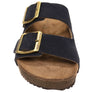 Via Paula Hilda Womens Leather Comfort Slides Sandals Made in Brazil