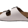 Via Paula Hilda Womens Leather Comfort Slides Sandals Made in Brazil