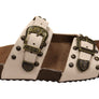 Via Paula Renee Womens Leather Comfort Slides Sandals Made in Brazil