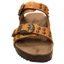 Via Paula Renee Womens Leather Comfort Slides Sandals Made in Brazil