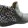 Flex & Go Katrina Womens Comfort Leather Ankle Boots Made In Portugal