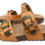 Via Paula Renee Womens Leather Comfort Slides Sandals Made in Brazil