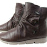 Flex & Go Loz Womens Comfortable Leather Ankle Boots Made In Portugal