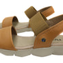 Flex & Go Lina Womens Comfortable Leather Sandals Made In Portugal