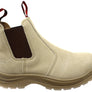 KingGee Mens Flinders Suede Steel Cap Gusset Work Boots