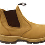 Hard Yakka Mens Leather Outback Pull On Steel Toe PR Safety Boots