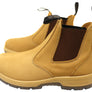 Hard Yakka Mens Leather Outback Pull On Steel Toe PR Safety Boots