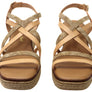 Lola Canales Cathy Womens Spanish Leather Wedge Sandals
