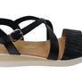 Lola Canales Cambridge Womens Comfort Leather Sandals Made In Spain