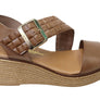 Lola Canales Kristine Womens Spanish Leather Wedge Sandals