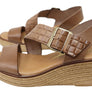 Lola Canales Kristine Womens Spanish Leather Wedge Sandals