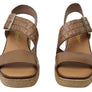 Lola Canales Kristine Womens Spanish Leather Wedge Sandals